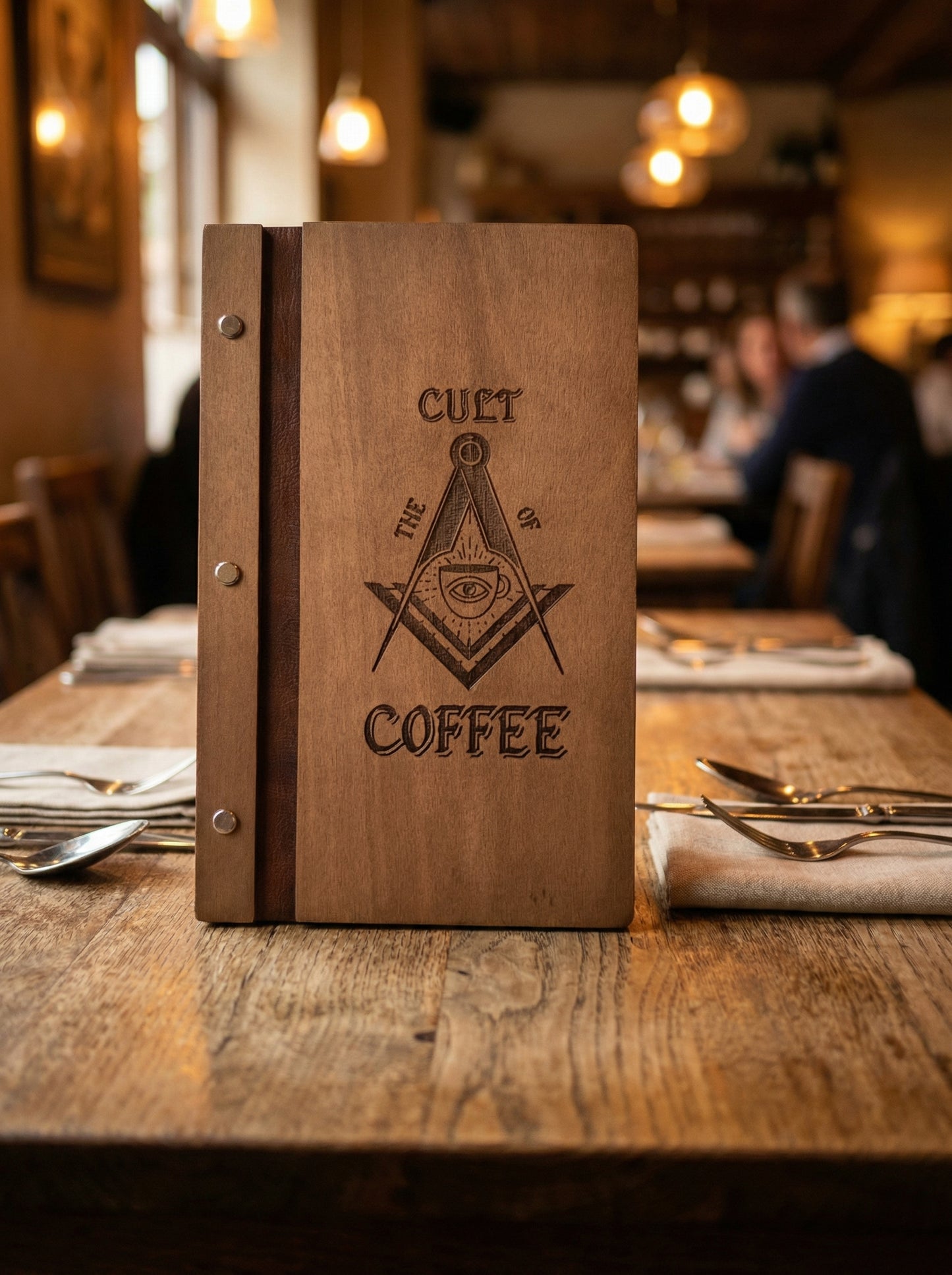 Wooden menu Cover
