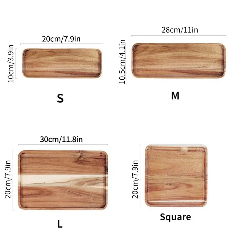 Custom Made Eco-Friendly Wooden Tray | For Breakfast, Hotel, Home, or Personal Use | Naturaware UAE"