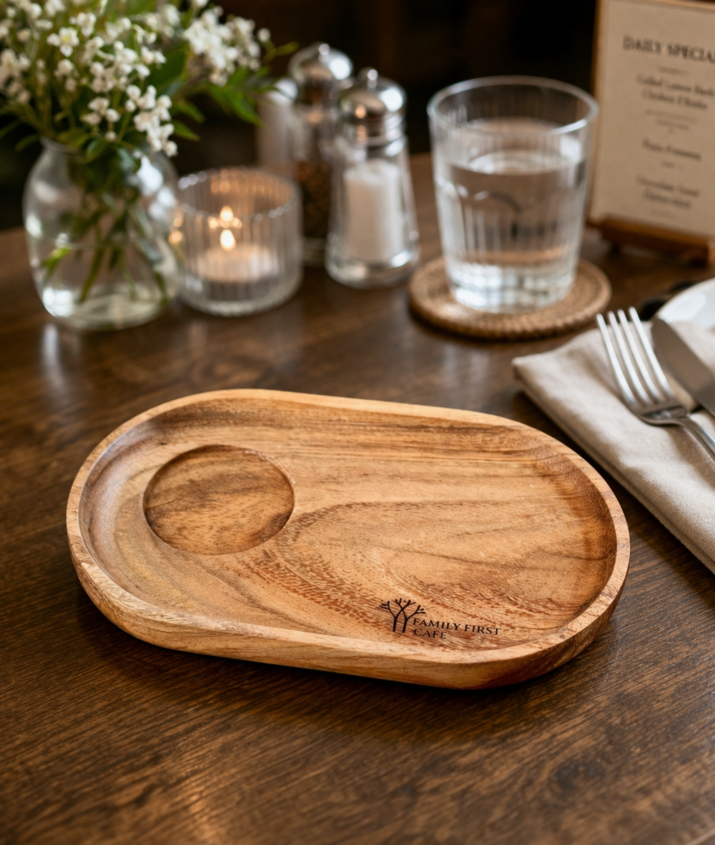 Custom Wooden Serving Tray