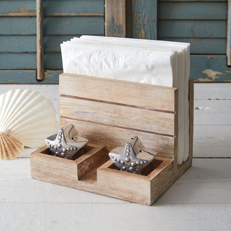 Custom Made wooden Napkin holder,Salt & Pepper Holder