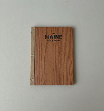 Luxury wooden menu-Walnut wood