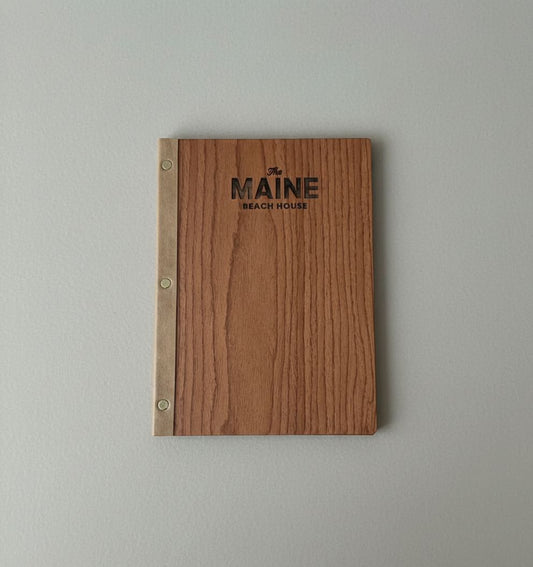 Luxury wooden menu-Walnut wood