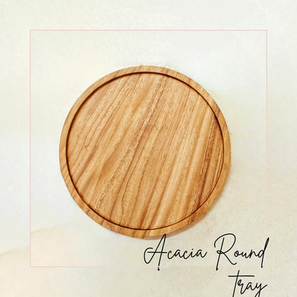 Round Wooden Tray