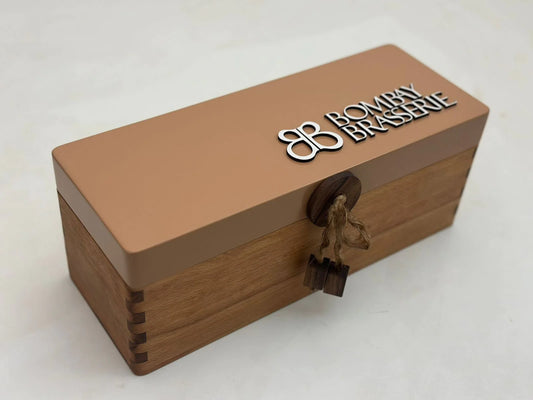 Wooden Gift Box with 3d Logo