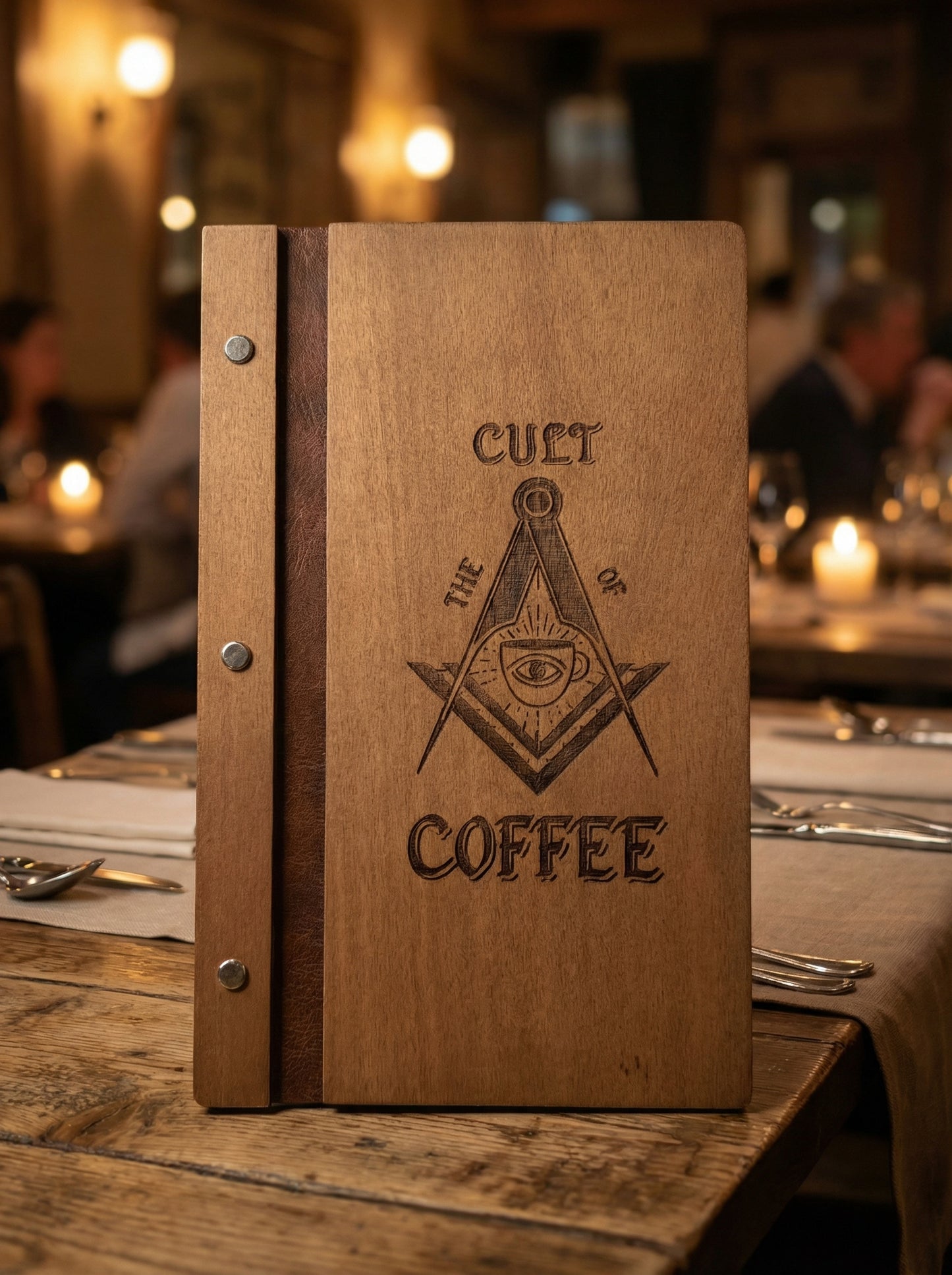 Wooden menu Cover