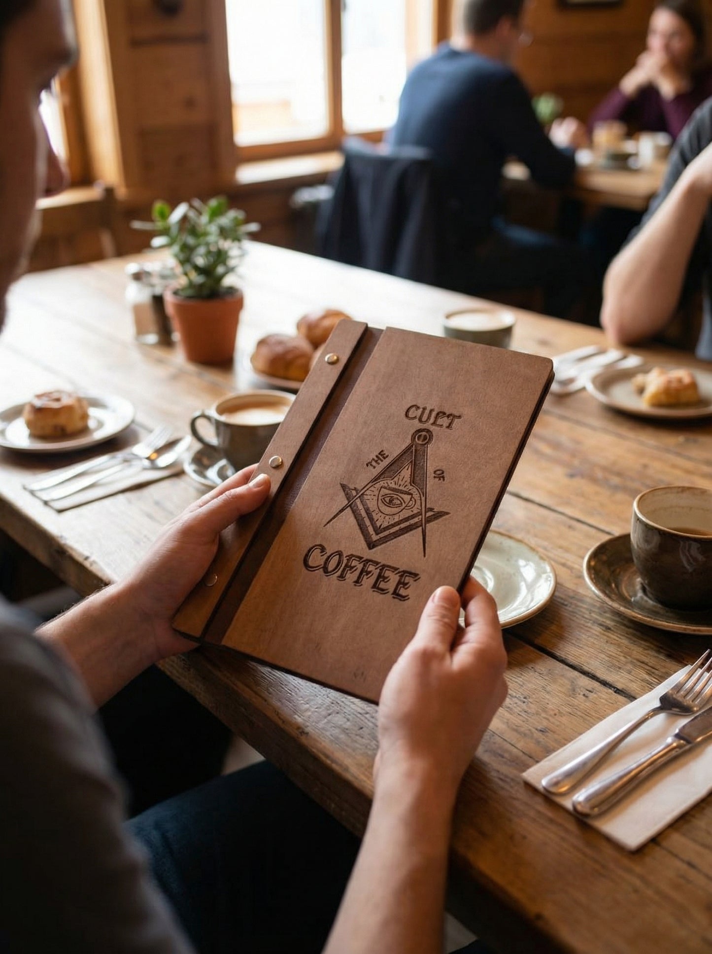 Wooden menu Cover