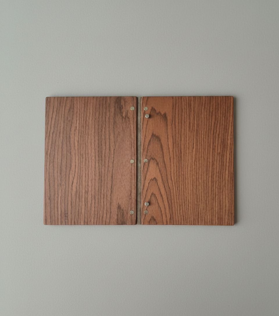 Luxury wooden menu-Walnut wood