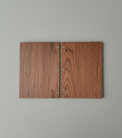 Luxury wooden menu-Walnut wood